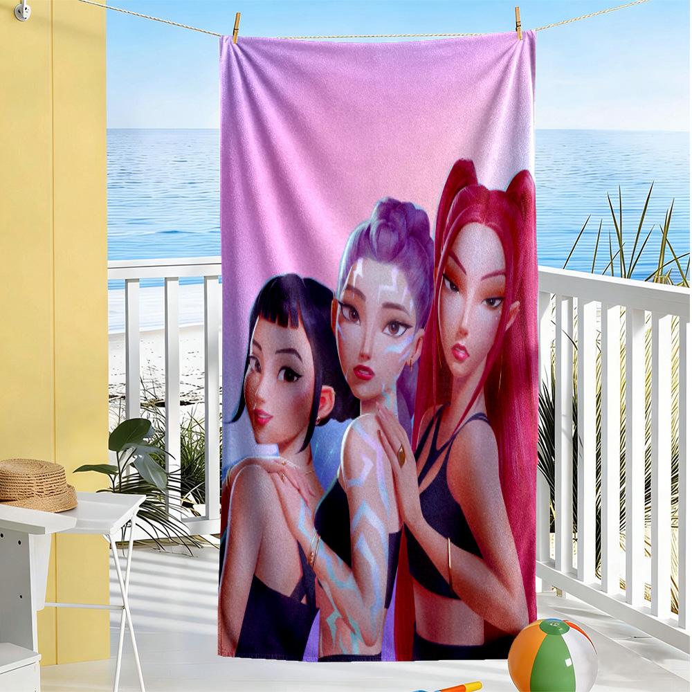 Abstract Fashion Artwork Beach Towel High Absorbency & Quick-Dry Comfortable Lightweight Suitable for Swimming, Gym, Camping, Yoga Vacation