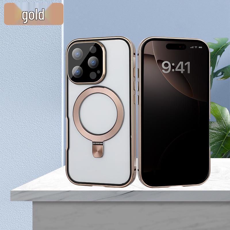 Магнитный поворотный чехол-подставка для Apple iPhone - Ударопрочная, теплоотводящая защитная крышка