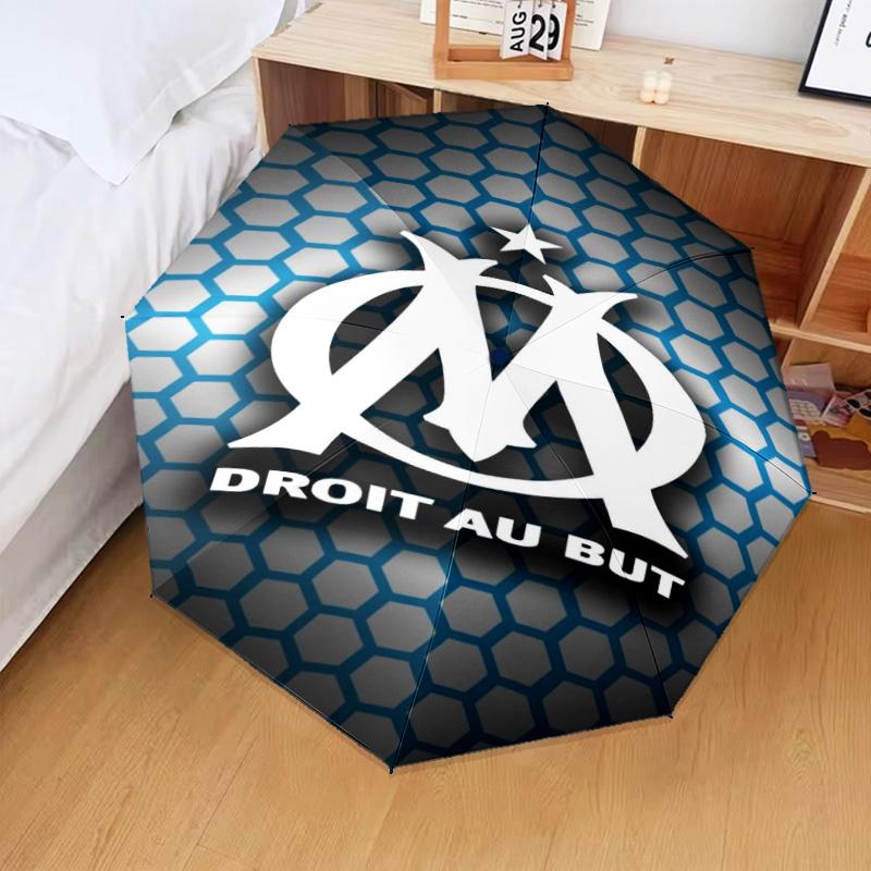 1PC Mar-seille With Pride Emblem Printed Umbrella Folding umbrella, automatic umbrella 8-Frame for Travel, camping Fan gifts Christmas Gifts