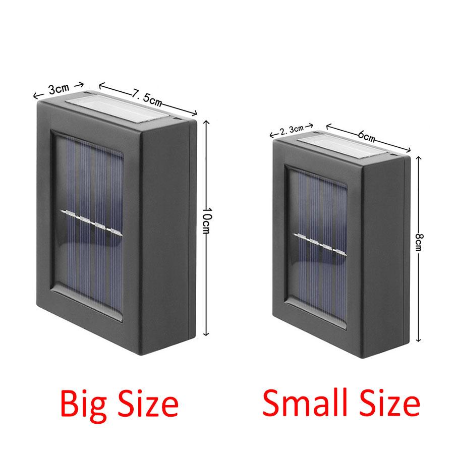 Solar Light Outdoor Up and Down Wall Washer Light Waterproof Solar Lamp for Garden Street Landscape Balcony Yard Porch Decor
