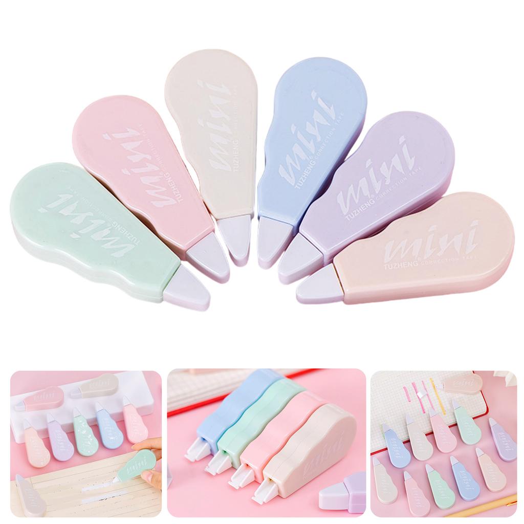 6 шт. корректирующая лента-ролик, быстросохнущая, сменная, белая корректирующая лента, всего 24 м для изготовления открыток, скрапбукинга