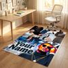 Personalized Crystal Velvet Carpet,Apache 207 Custom Printed Name, Plush Area Rug For Home Indoor Decor