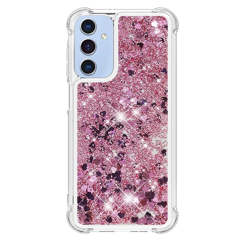 Чехол A55 A35 A15 5G с мультяшным блеском Quicksand Liquid Cover для Samsung Galaxy A55 A35 A15 A25 A54 A34 A14 A24 A05 A05S Чехол Etui