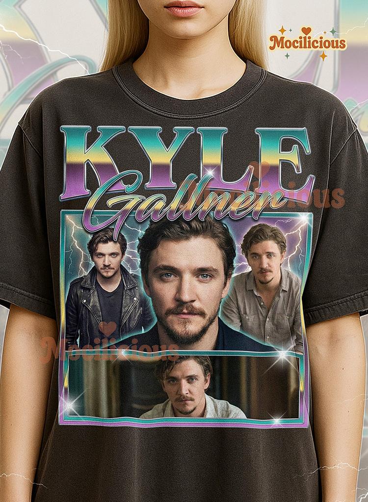Kyle Gallner Shirt, 90s Vintage Retro Bootleg Kyle Gallner T-Shirt, Actor Tribute Graphic Tee, Horror Movie Star Fan Shirt