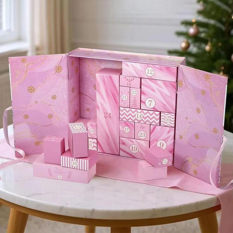 New DIY Christmas Advent Calendar Boxes 2025 Empty Box To Fill 24-Day Christmas Countdown Calendar Christmas Gift Box
