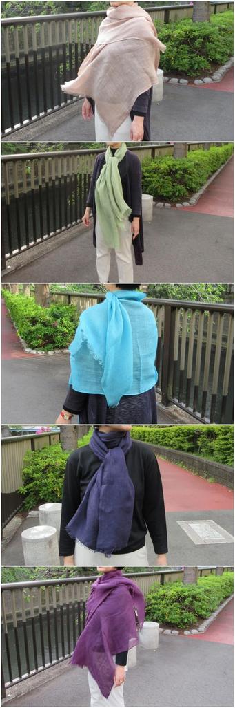 All Over the Large Linen Unisex Shawl for Men and Navy Blue [.a World] 100% Stole, Women,