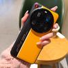 Для Xiaomi 15 14 13 12 12S Pro Ultra Чехол Светящийся Цветной Блок Кожаный Приподнятые Края Защита Камеры Задняя Крышка Светится В Темноте