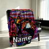 Custom Name Personalized Michael Jackson Print Blanket, Home Decor, Bedroom, Sofa, Camping, Couch, Gifts for Birthday Christmas