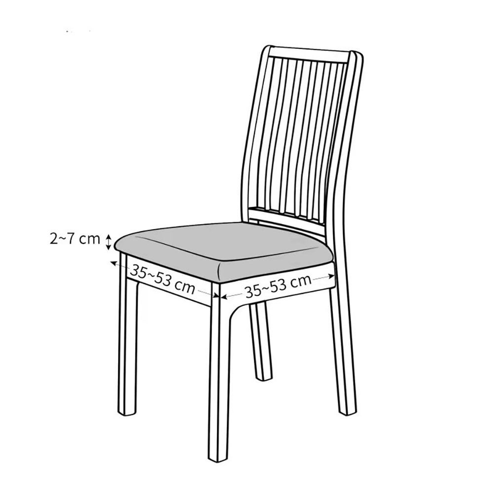 Washable Chair Seat Cover Stretch Seat Cushion Covers Without Backrest Chair Protector