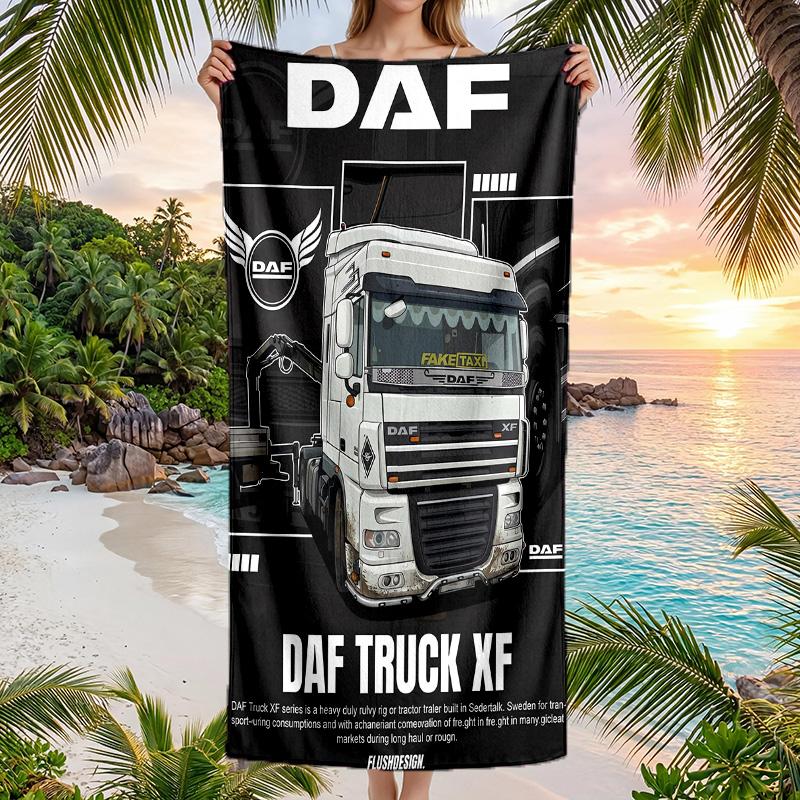 DAF Модное пляжное полотенце Портативное мягкое быстросохнущее полотенце Для плавания, кемпинга, отпуска