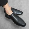 Leather Shoes Men's One-pedal Casual Shoes Four Seasons Trend Loafers Foreign Trade Business Dress Pointed Small Leather Shoes