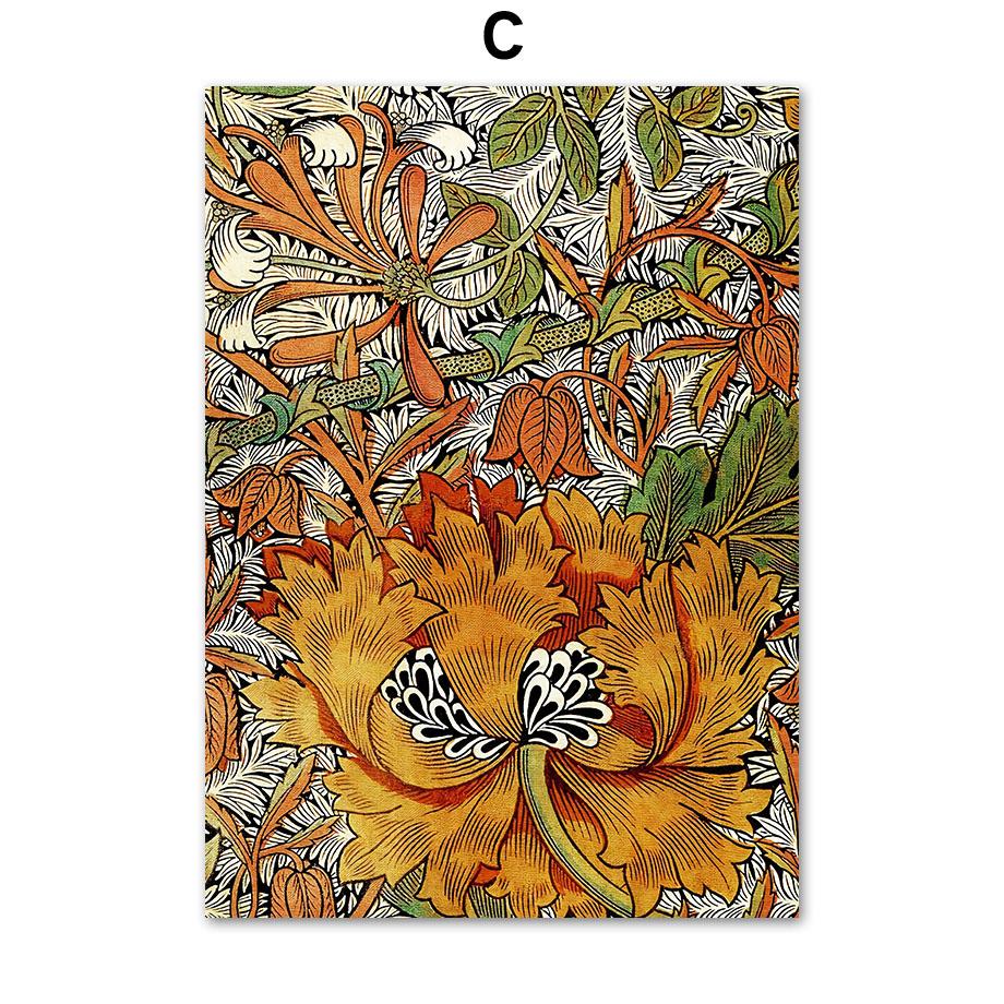 Винтаж Уильям Моррис Лист Виноград Цветок Цветочные настенные картины холст картины постеры и принты для гостиной домашний декор