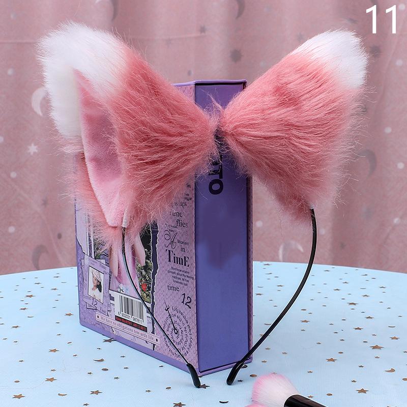 1 шт., повязка на голову, головной убор из искусственного лисьего меха, костюм для косплея, кошачьи уши, обруч для волос, украшения для волос, товары для вечеринок