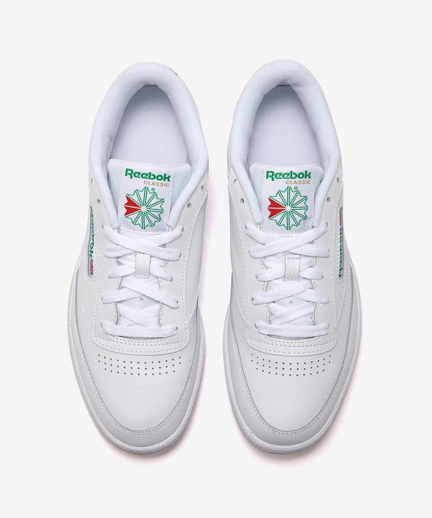 Reebok Клуб C 85 - Белый:Зеленый / Ar0456