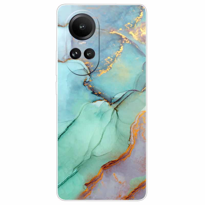 Чехол для Oppo Reno 10 5G CPH2531 Силиконовый Расписной Кот Животные ТПУ Мягкий Мраморный Coque для Oppo Reno10 Pro 5G CPH2525 Чехол для Телефона