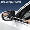 Rearview Mirror Wiper Retractable Portable Rubber Squeegee Cleaning Tools Car Rearview Mirror Rain Remover for Vehicle