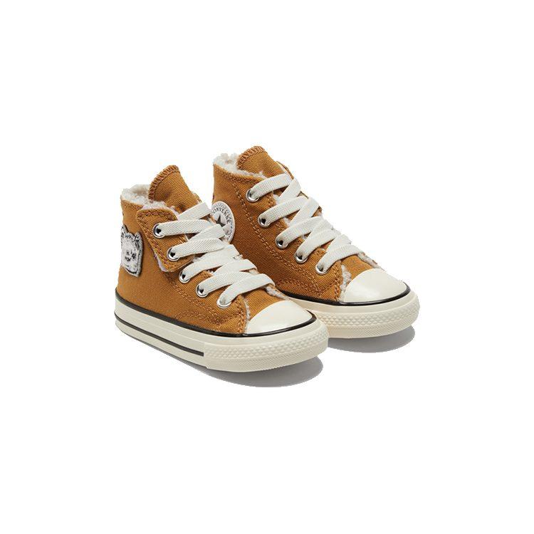 Converse Кеды Chuck Taylor All Star Canvas Устойчивые к истиранию Высокие Детские Коричневый Белый Младенцы и Малыши 772509C