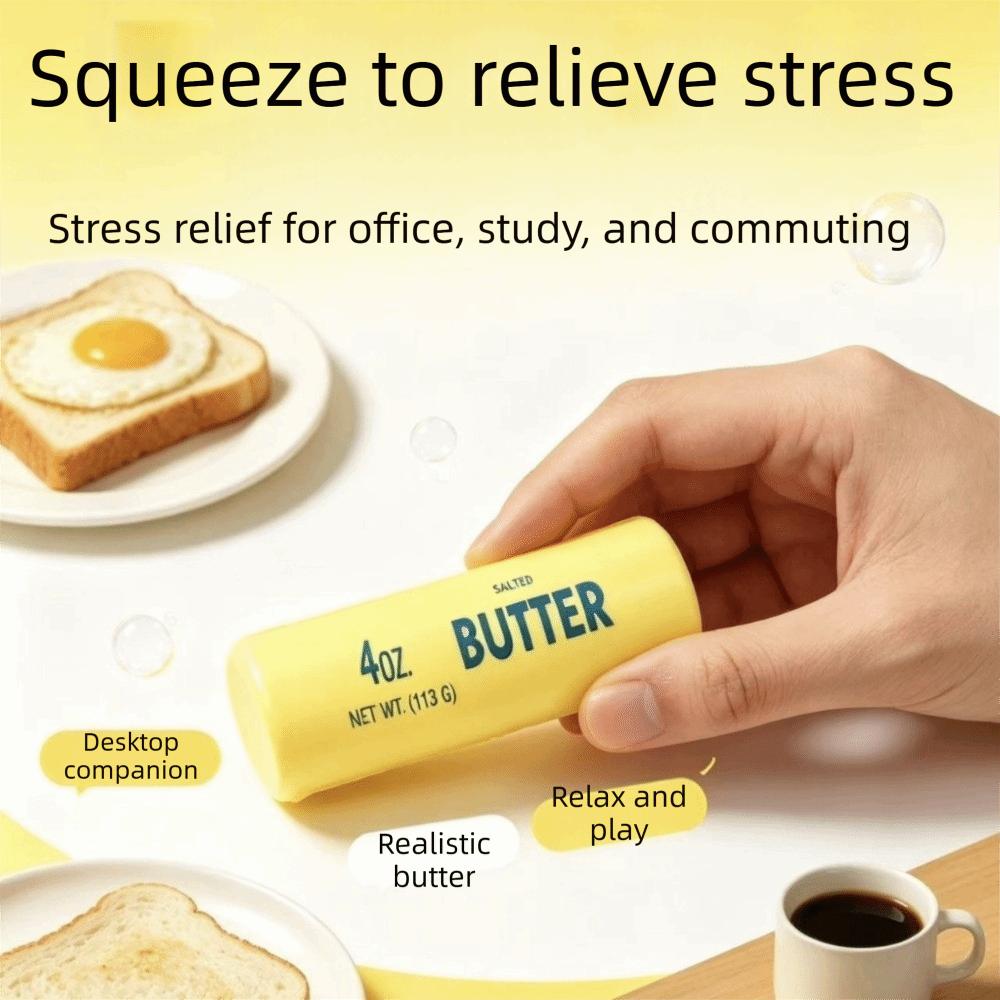 Slow Rising Butter Stick Squishy Toy Round Butter Stick Squeeze Toy Home Relaxation