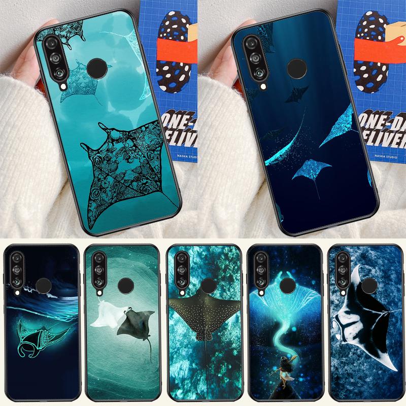 Чехол с рисунком ската для Huawei Nova 12i 12s 11i 5T 9 10 SE Y91 Y90 Y60 Y70 Y72 Y61 P60 Pro P20 P40 P30 Lite
