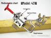 304 Stainless Steel Adjustable Quick Lock Clamp Latch Bolt 431
