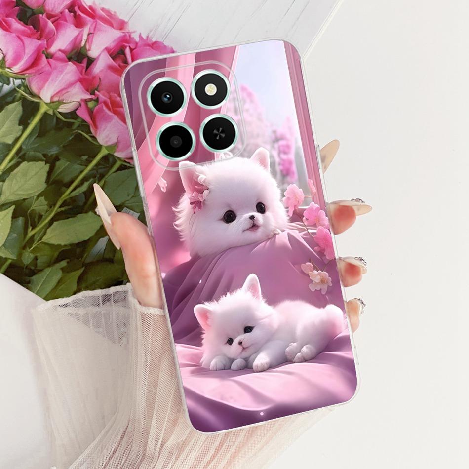 For Honor X6C Cute Flower Butterfly Cat Painted Case HonorX6c X 6C 4G NIC-LX1 LX2 LX3 Soft Silicone TPU Phone Cases