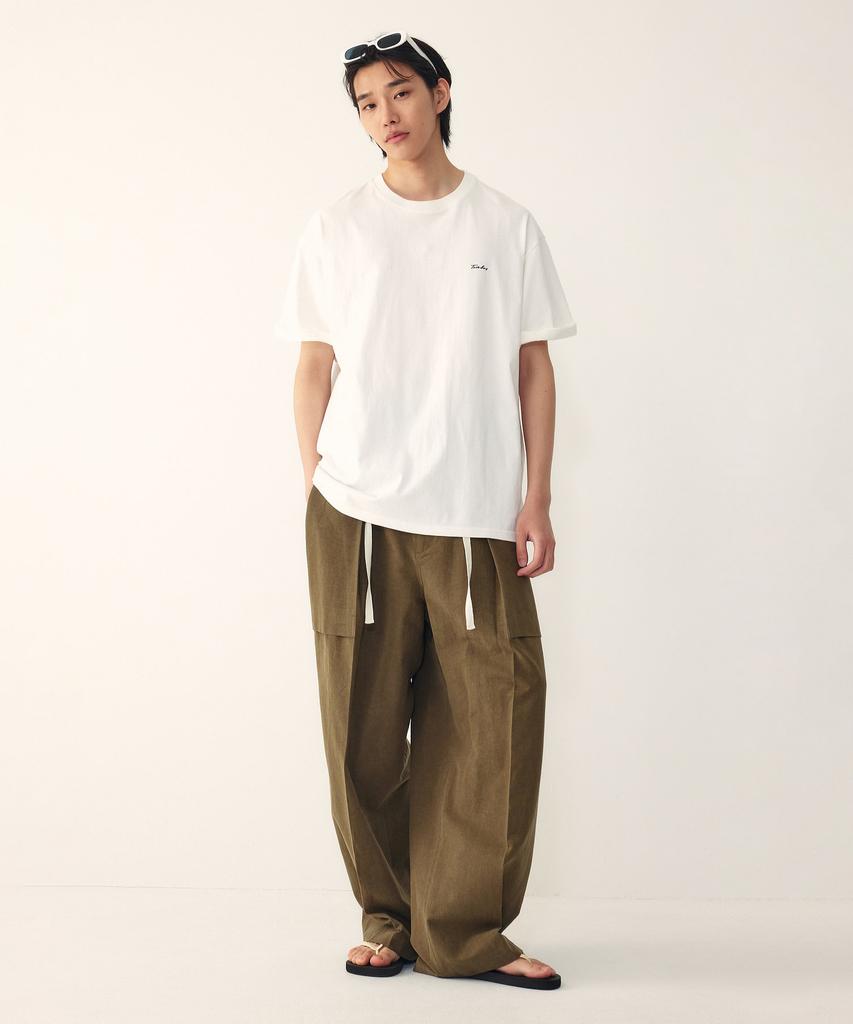 STUDIO TOMBOY [Men] String One-Pleat Pocket Pants_Olive 9156231185