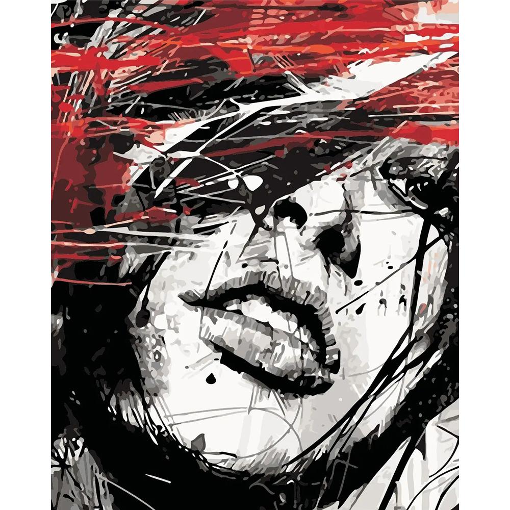 Безрамная картина, сделай сам, картина по номерам, женская раскраска по номерам, акриловая картина на холсте, ручная роспись, искусство рисования