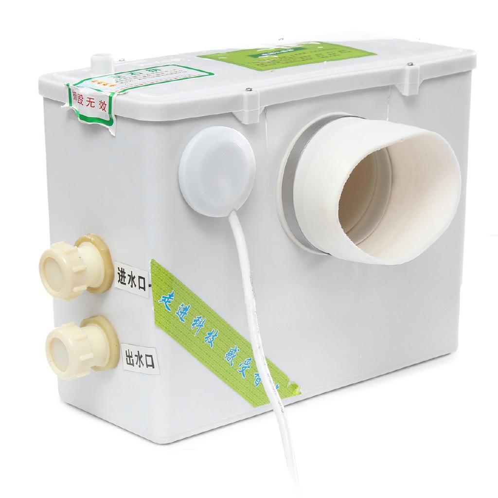 2500 л/ч Горизонтальный измельчительный насосный агрегат с несколькими входами для туалета, раковины, душа, полностью автоматический для ванной комнаты, AC 220 В 400 Вт