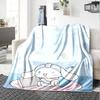 1 шт. Плед CINNAMOROLL Легкий фланелевый плед для дивана, кровати, путешествий, кемпинга, гостиной, офиса, дивана, кресла