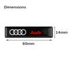 10Pcs Car Styling 3D Epoxy Vinyl Stickers Decals Car Accessories For zbts2 A6 A3 A4 A5 A6 Q2L Q3 Q5 Q7 Q8 R8 S4 S8 S7 RS5 RS8 RS6