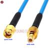 Коаксиальный кабель RG402 RG141, SMA на SMB Male Female Connector, RPSMA на SMB Прямой угол Обжим для RG402, Высокочастотный 50 Ом, Быстрый, Латунь