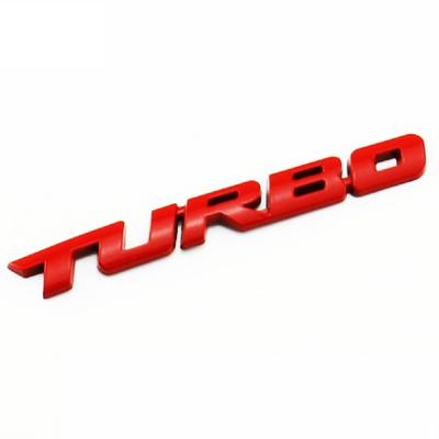 GETON TURBO 4WD 3D Эмблема Металл Двусторонний скотч Легко установить Универсальный логотип автомобиля