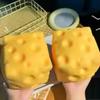 Cheese Squeeze Squishy Toy Soft Stress Relief Fidget Toy Anti Anxiety Decompression Squeeze Toy for Kids Adults