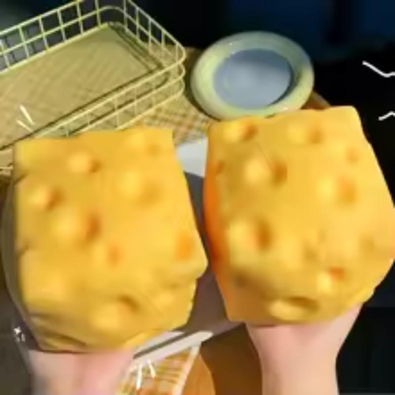 Cheese Squeeze Squishy Toy Soft Stress Relief Fidget Toy Anti Anxiety Decompression Squeeze Toy for Kids Adults