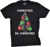 Мужская футболка Chemistree Смешная Химия Наука Рождество Гик Графическая Крутая Футболка