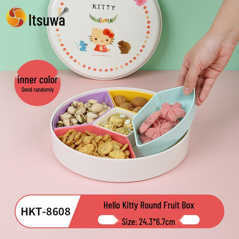 Поднос для закусок Hello Kitty из меламина, круглый