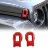 Накладка-защита замка капота 2 шт. Для Jeep Wrangler JL JLU JT 2018+ Ярко-красный