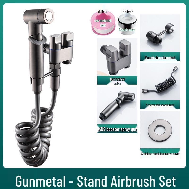 Полностью медный набор биде с напорным распылителем для ванной комнаты