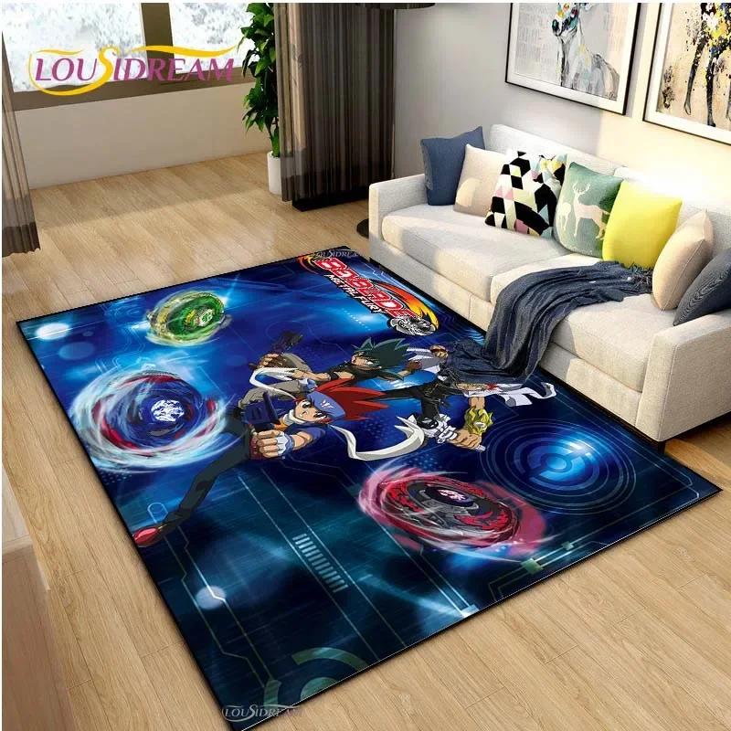 Beyblade Cartoon Anime Carpet for Living Room Bedroom Coffee Table Yoga Area Rug Kitchen Unslip Floor Mat Alfombra Birthday gift
