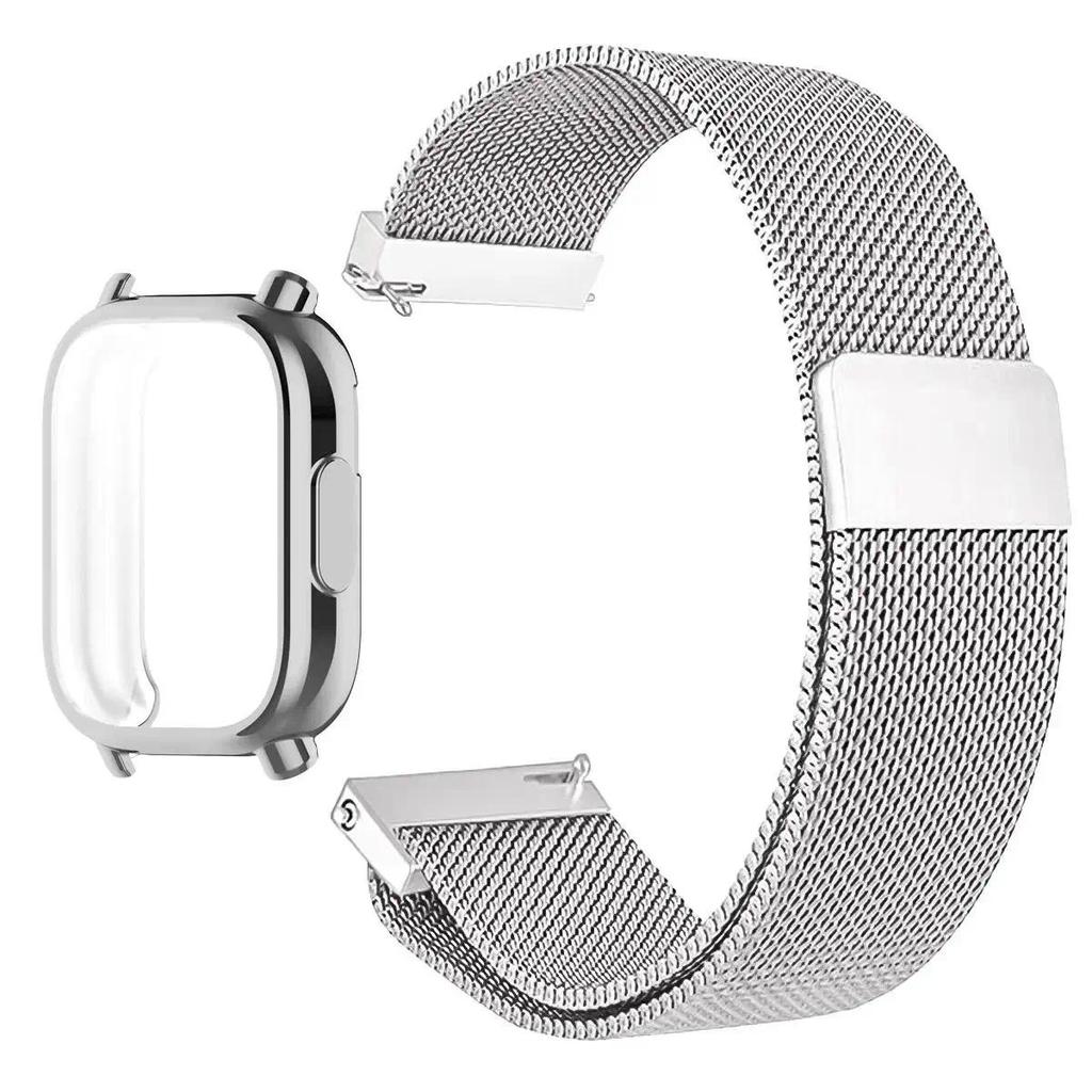 Миланский сетчатый ремешок для Redmi Watch 5 Active, ремешок с чехлом и защитной пленкой для экрана, ремешки для Redmi Watch 5 Lite, браслет, аксессуары