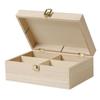 Wooden Tea Box 4 Compartments 20 X 14 X 8 Cm