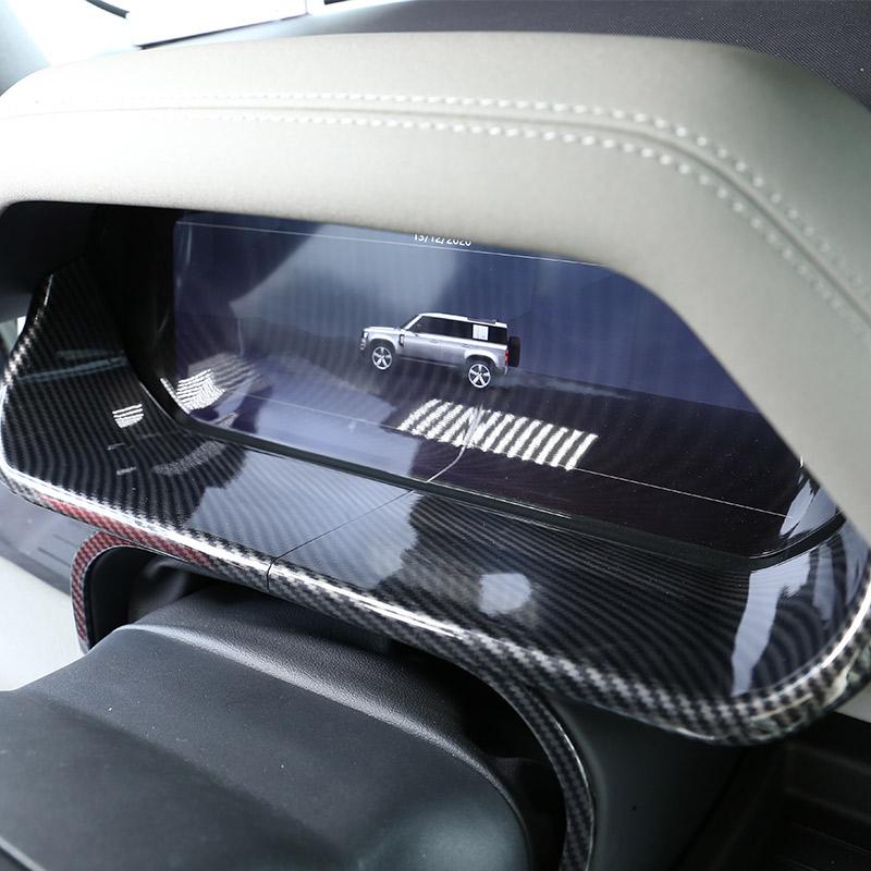 Для Land Rover Defender 110 Стайлинг автомобиля ABS хром/текстура из углеродного волокна украшение на приборную панель автомобиля наклейка на автомобиль