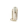 Gucci GG Marmont distressed vintage gold hardware V-shaped quilted leather coin purse mini women's white