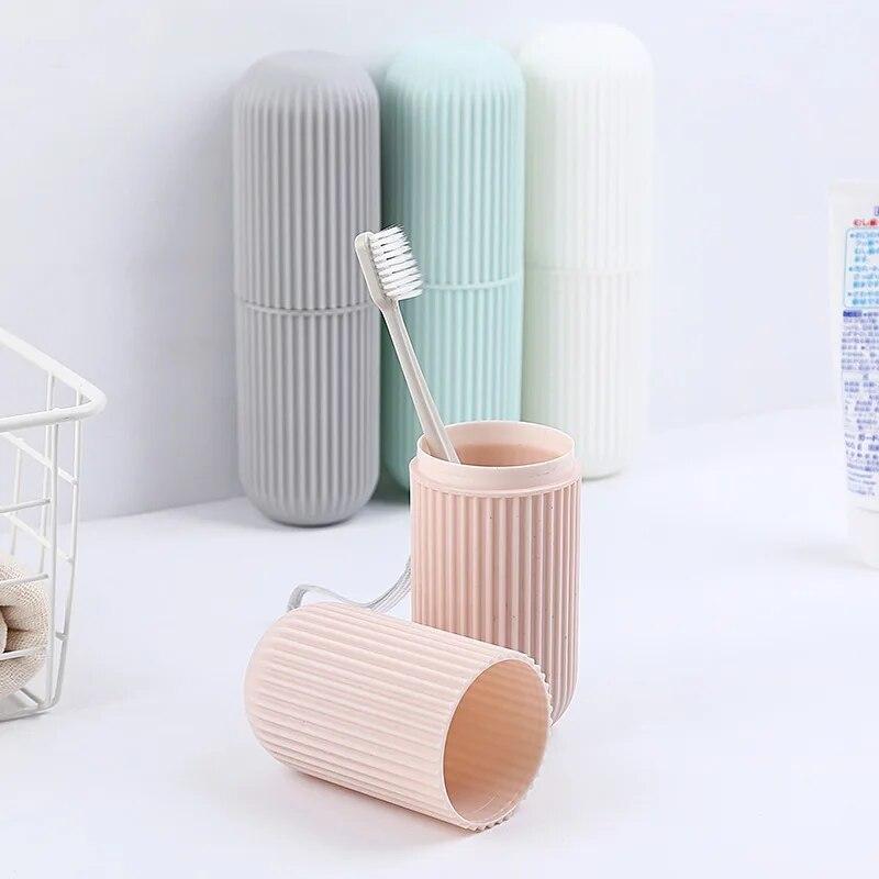 Portable Travel Toothbrush Case Electric Toothbrush Handle Storage Holder Storage Case Anti-Dust Cover Toothpaste Holder Box