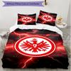 3pcs Duvet Cover Set (1*Duvet Cover + 2*Pillowcase, Without Core), Eintracht Frankfurt Print Soft All‑Season Bedding Set, Home Bedroom Decor Gift