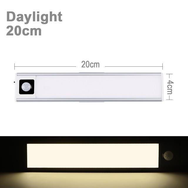20 см 40 см светодиодный датчик движения для шкафа USB перезаряжаемый подсветка для шкафа беспроводной ночник для шкафа с магнитом