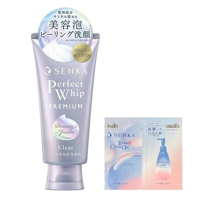 SENKA Premium Perfect Whip Очищающая пенка Clear 120 г + Пробник (Квази-лекарство)