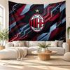 AC Milan Wall Tapestry, Soft Fabric Wall Hanging, Decorative Backdrop For Bedroom Home Wall Art
