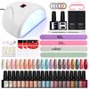 PHOENIXY Professional Gel Nail Polish Set with Nail Lamp Complete Nail Tools for Nail Art Design and Manicure
