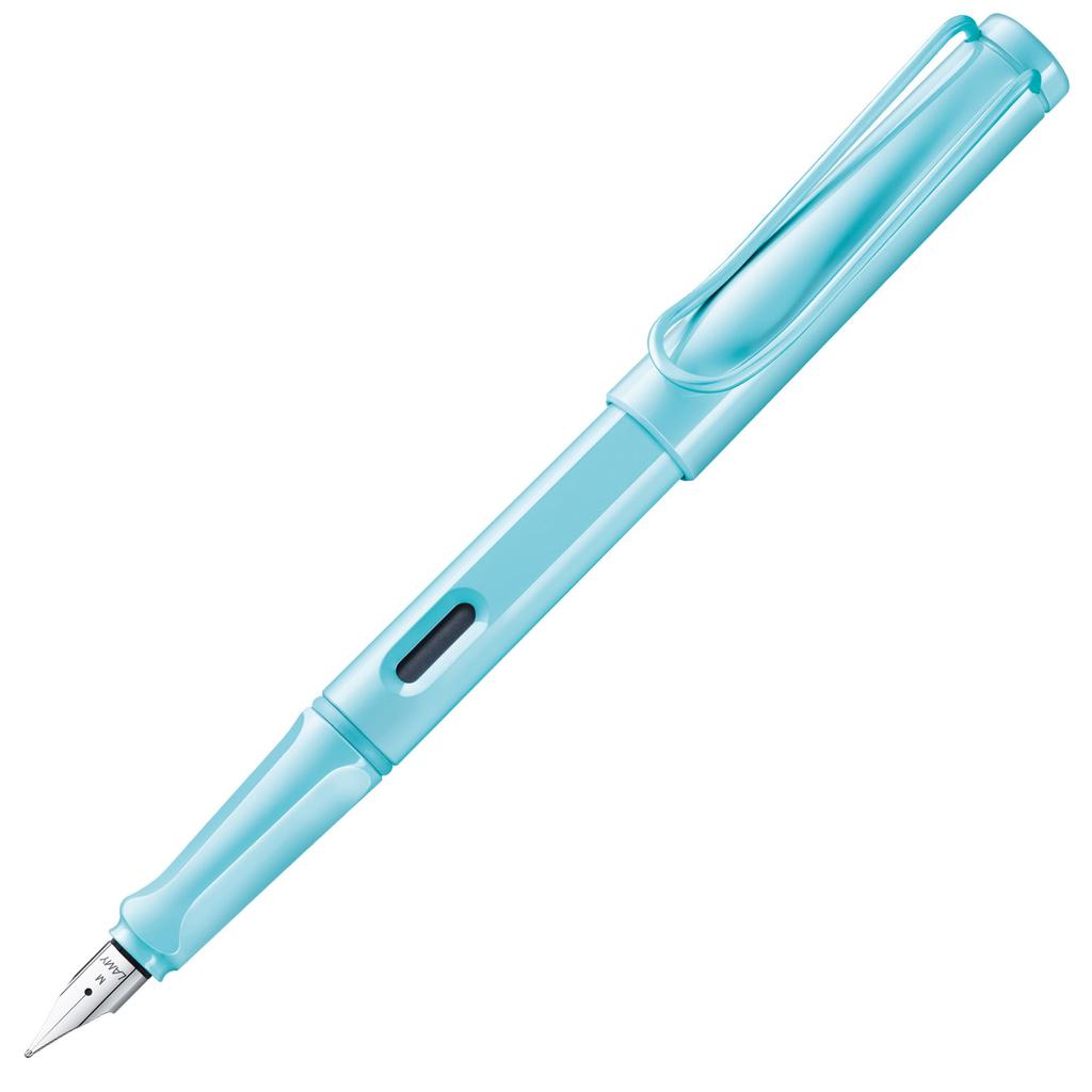 Lamy Safari Aqua Sky Fountain Pen Light Blue Ergonomic Grip and Polished Steel Nib Size M Perfect for Writing and Calligraphy LAMY T 10 Blue with Ink